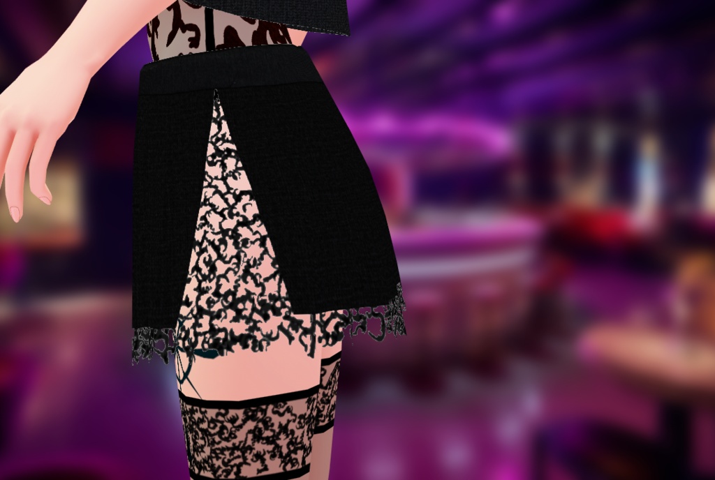 Vroid outfit tribal teddy and wool outer set