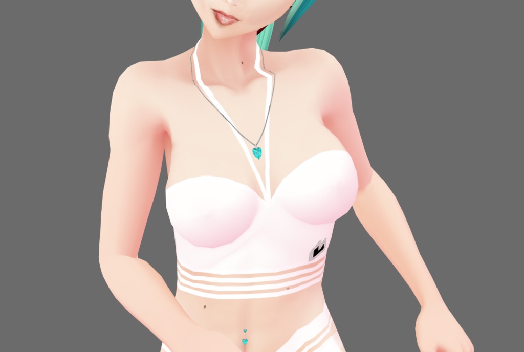Vroid Sporty outfit white
