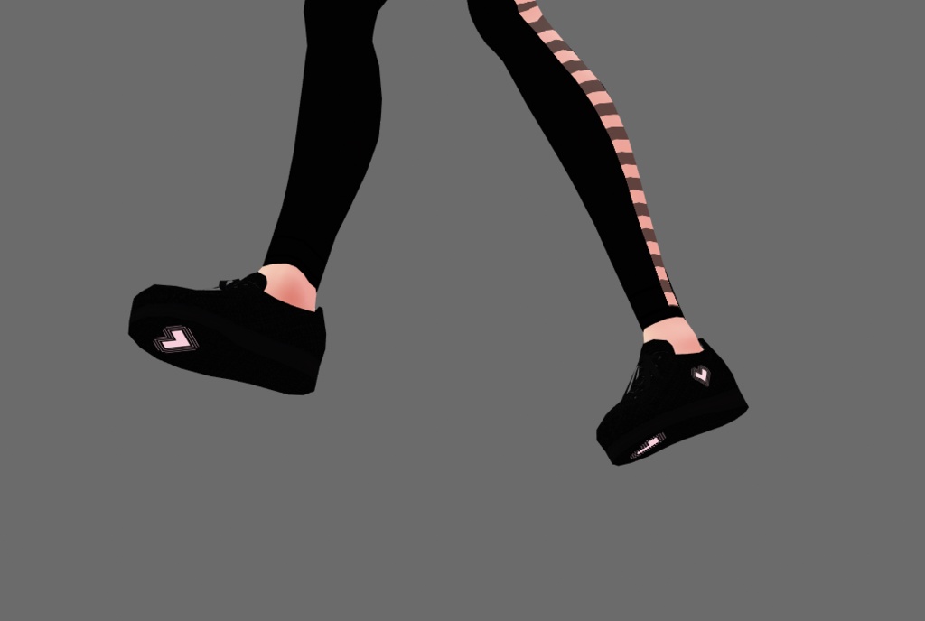 Vroid sporty outfit black