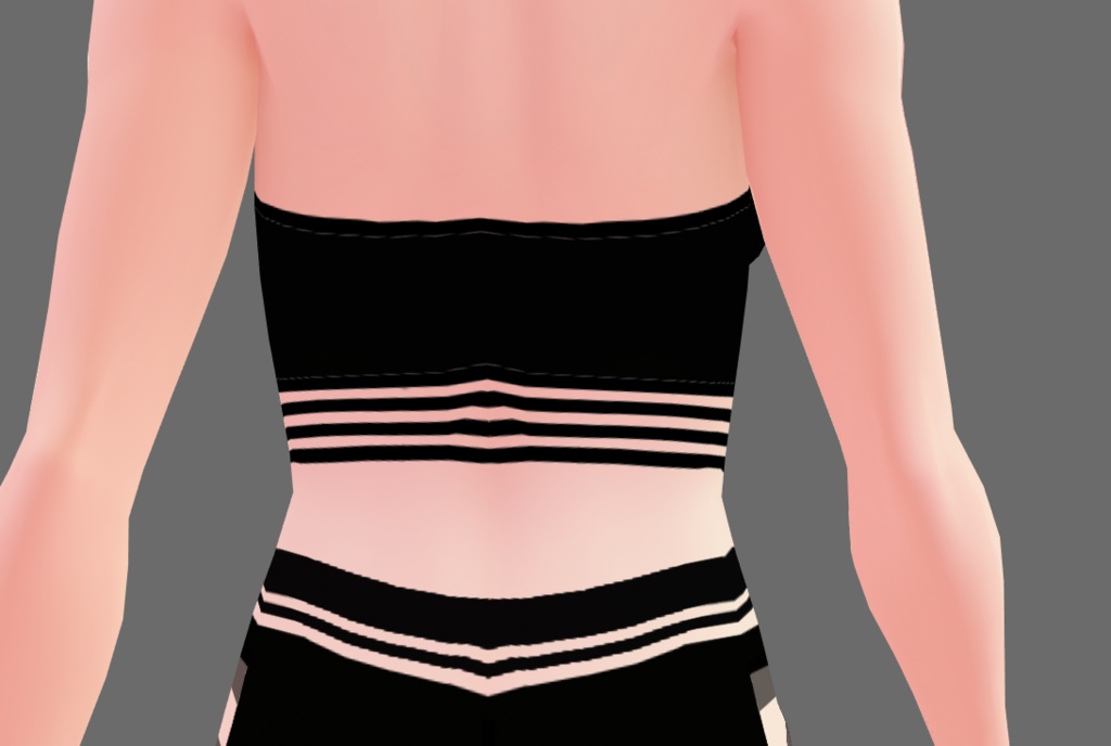 Vroid Sporty Outfit Black Lalythils Fashion House Booth