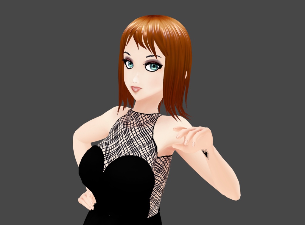 Anna LBD vroid outfit stable