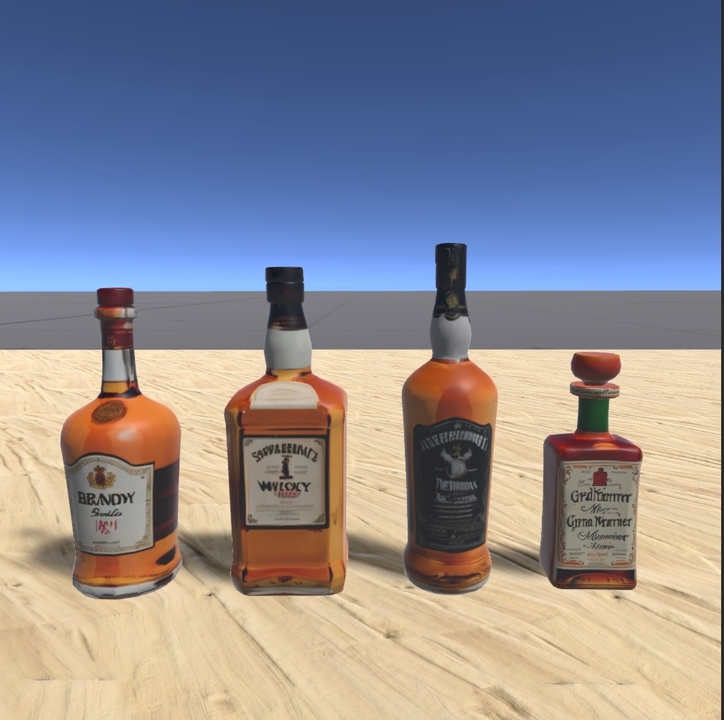 本格バーの3D洋酒セット14本