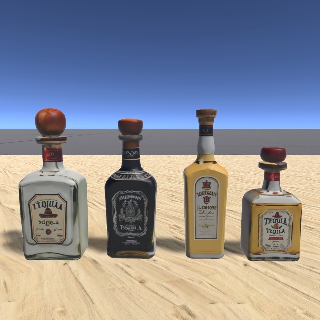 本格バーの3D洋酒セット14本