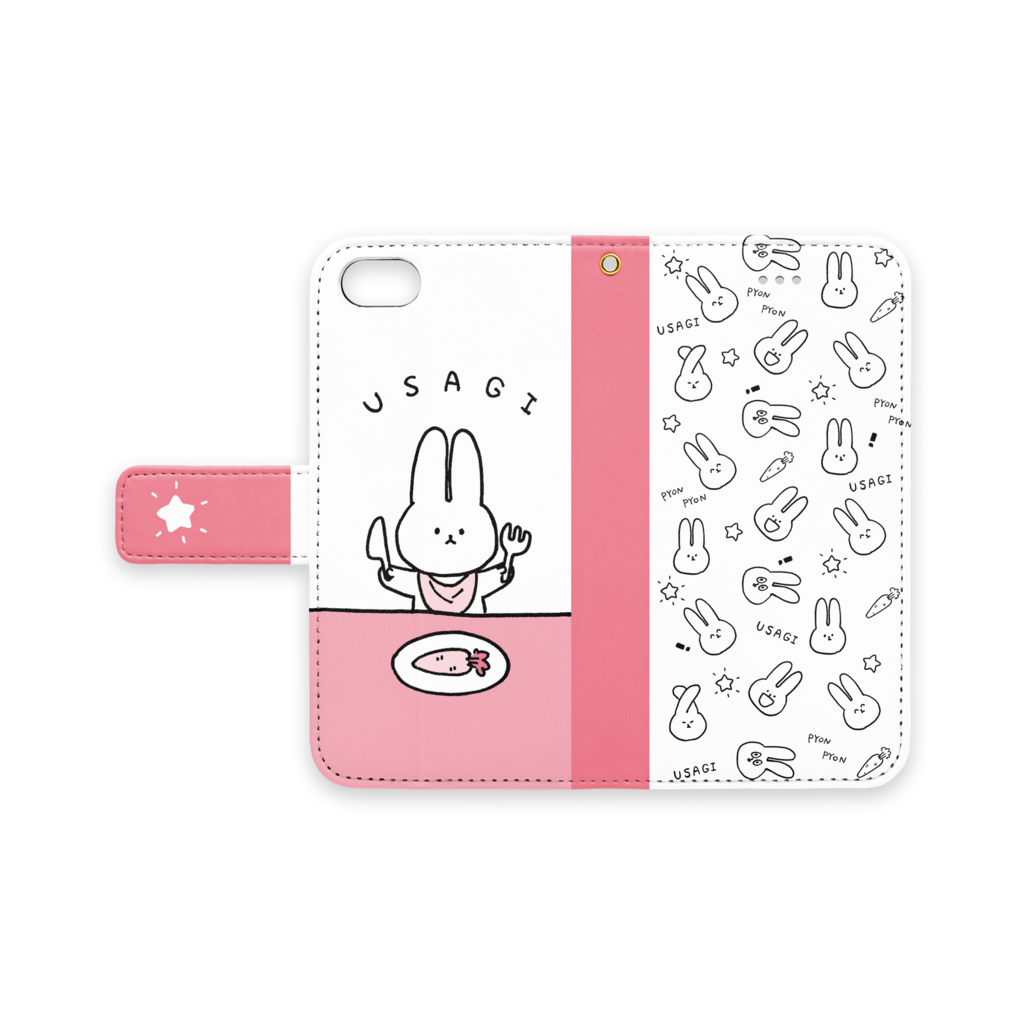 USAGI iPhoneケース ピンク