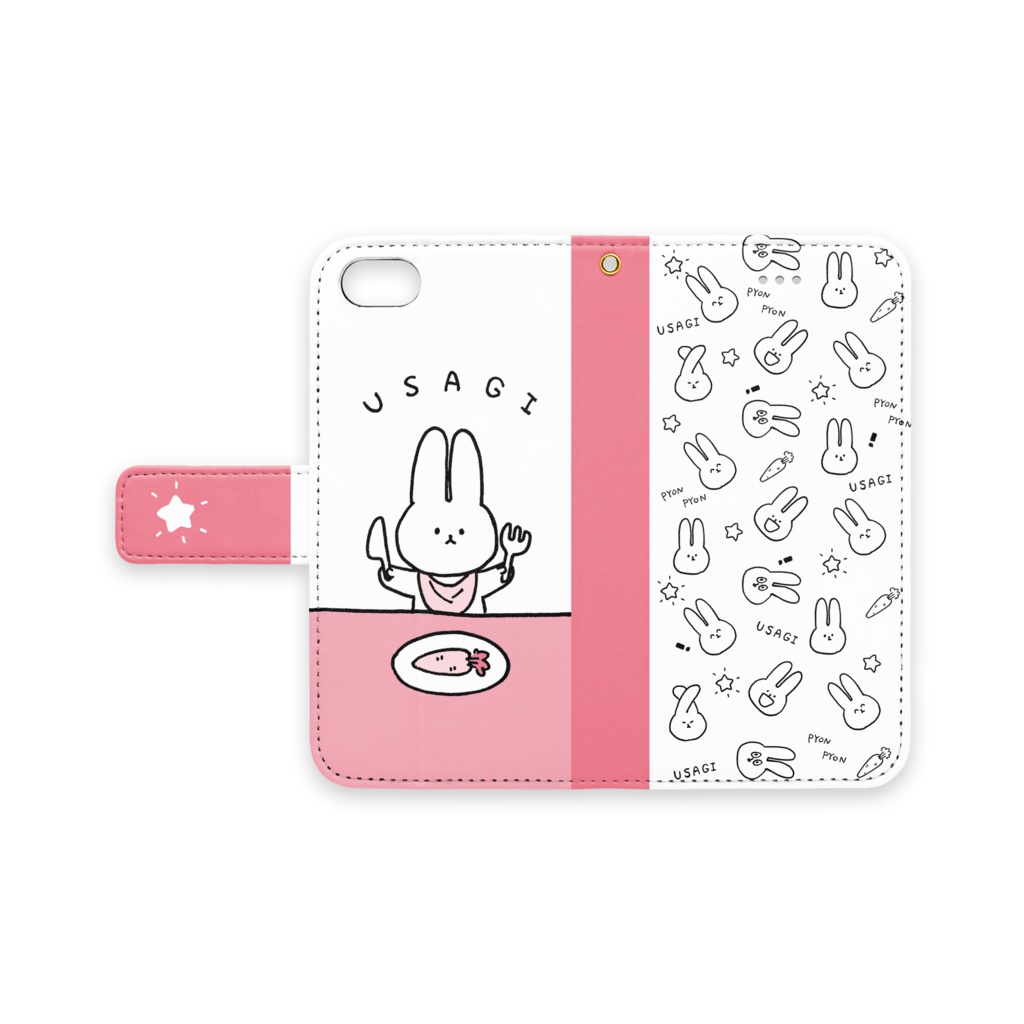 USAGI iPhoneケース ピンク
