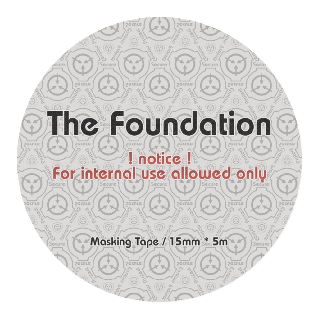 財団資材風マスキングテープ