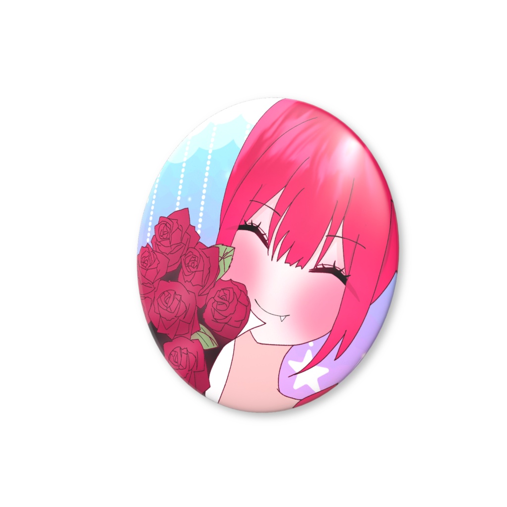 活動2周年記念缶バッチ