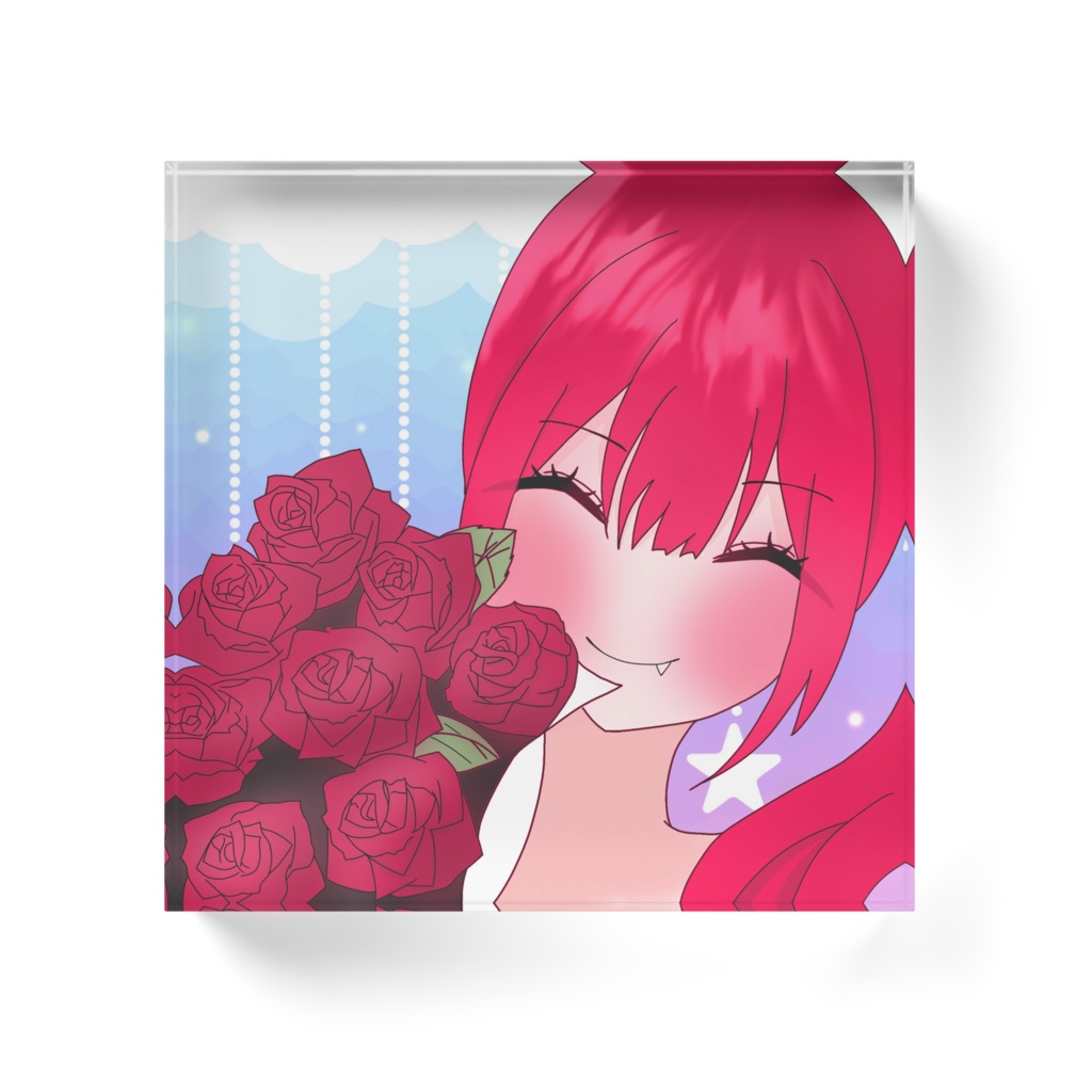 活動2周年記念アクリルブロック