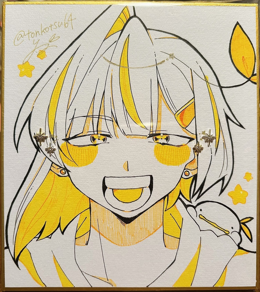 【色紙】とんこつ 2