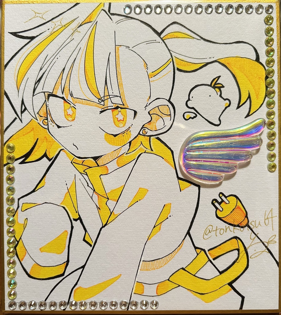 【色紙】とんこつ 4