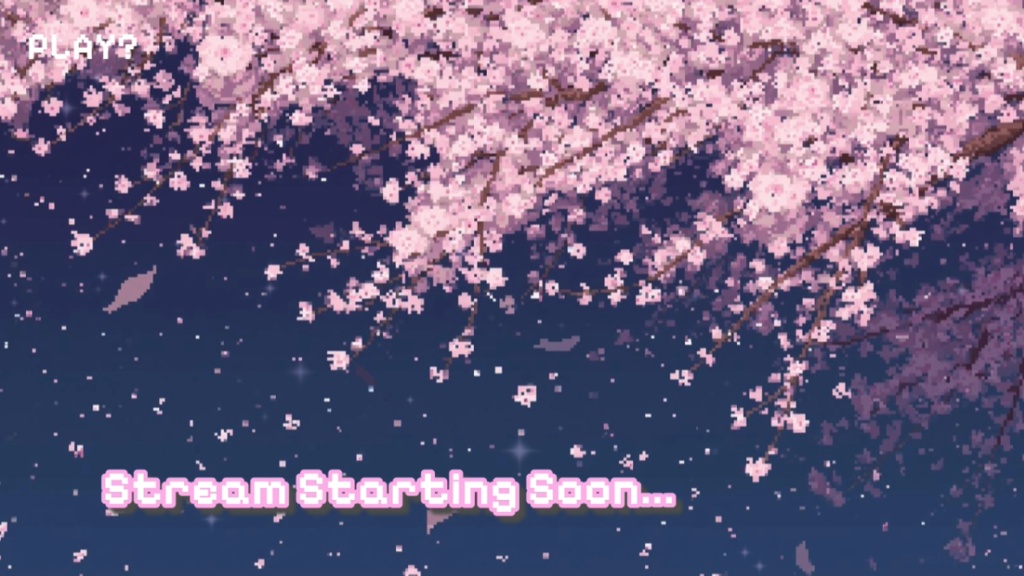 桜の配信待機画面 MP4|春のStarting Soon動画素材(OBS対応)