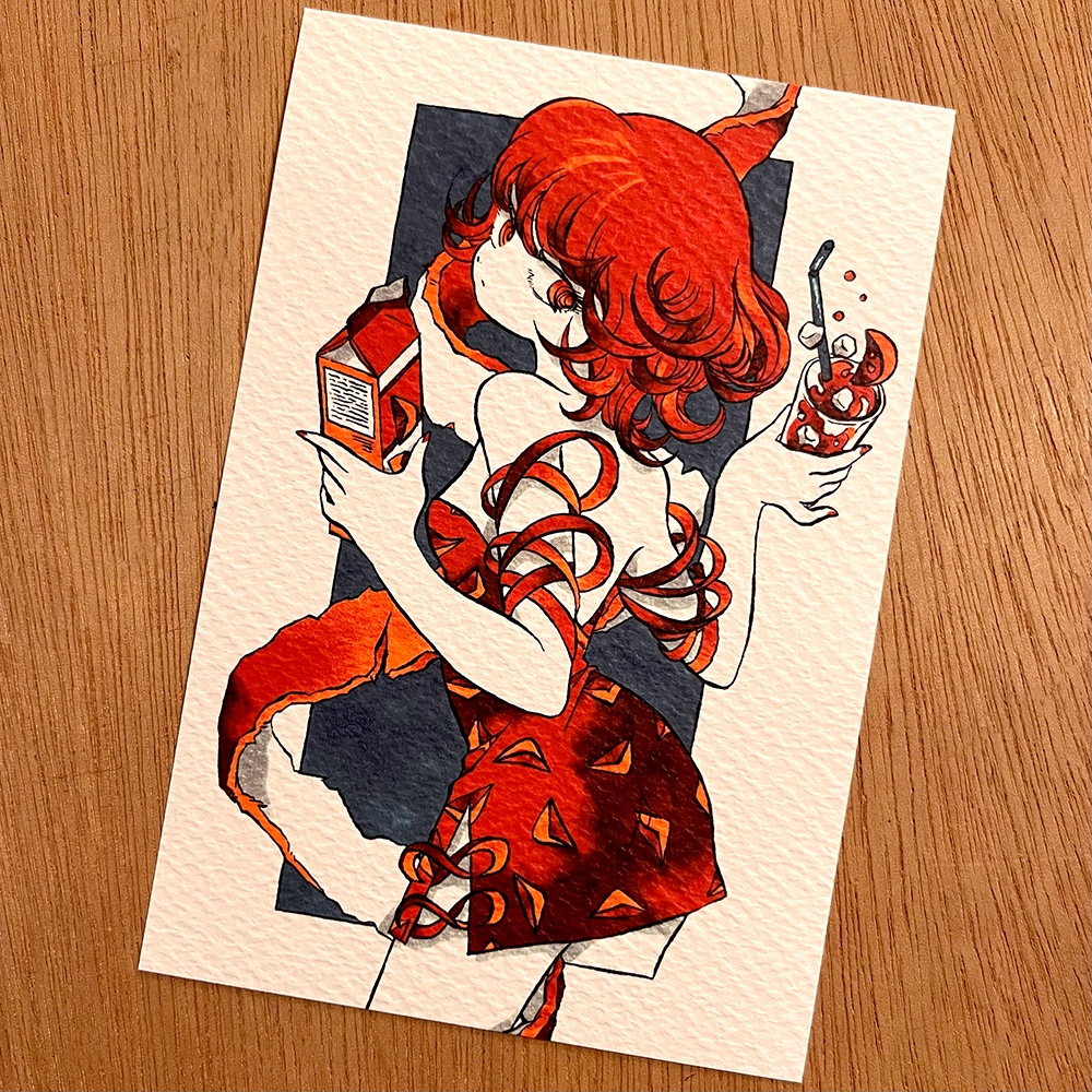 【SALE!】ポストカード3種+みつのちゃん栞セット