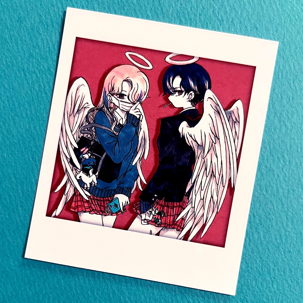 【SALE!】チェキ風イラストカード 3種セット