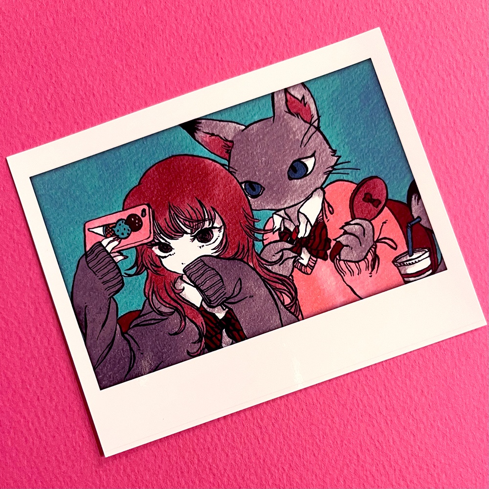 【SALE!】チェキ風イラストカード 3種セット