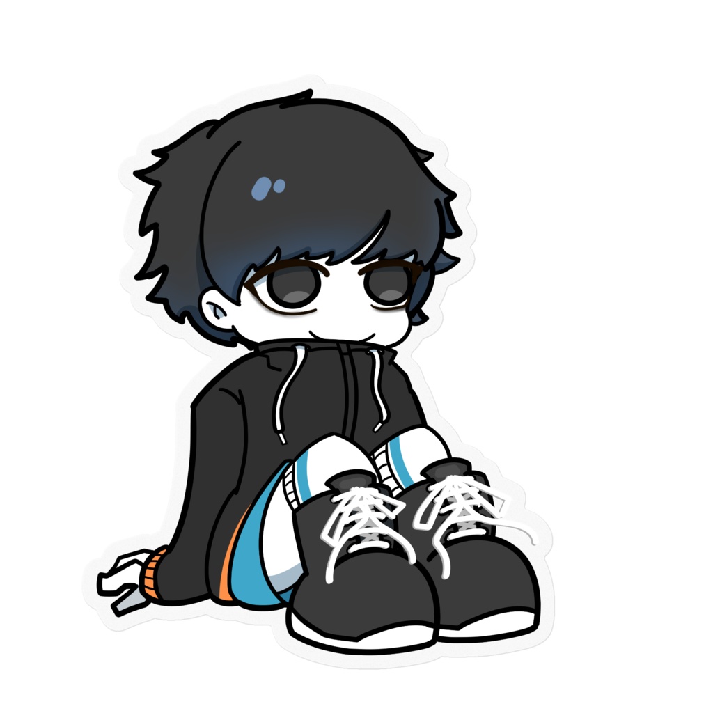 もちもちお座り肉タカシくんステッカー