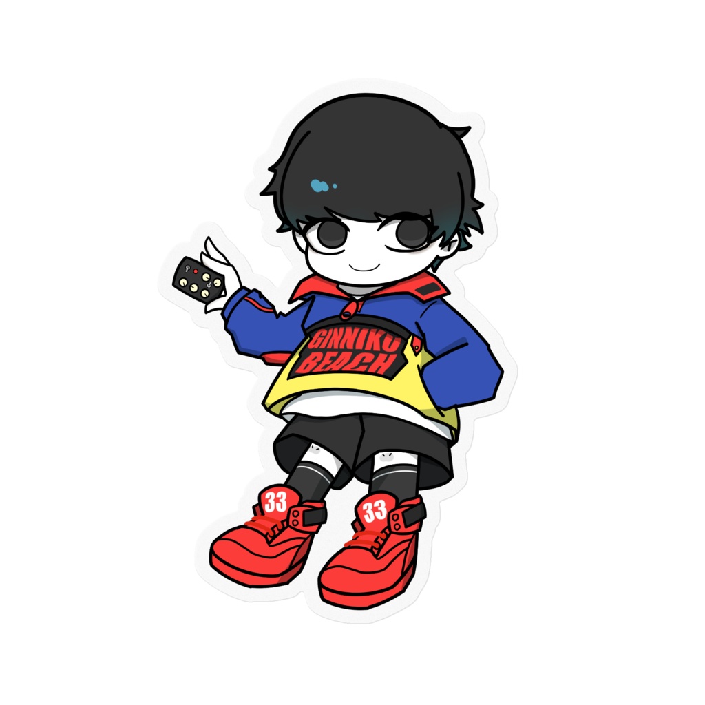 人肉ビーチステッカー