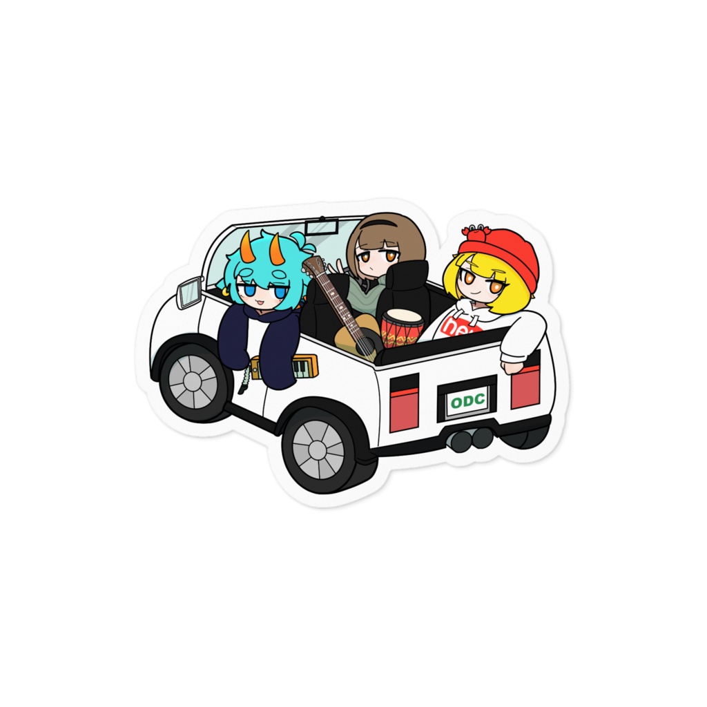おはみダンスクラブカーステッカー