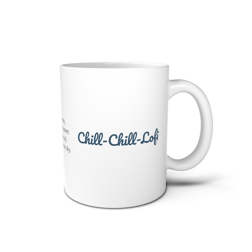 Chill-Chill-Lofi 雲のように流れたい マグカップ