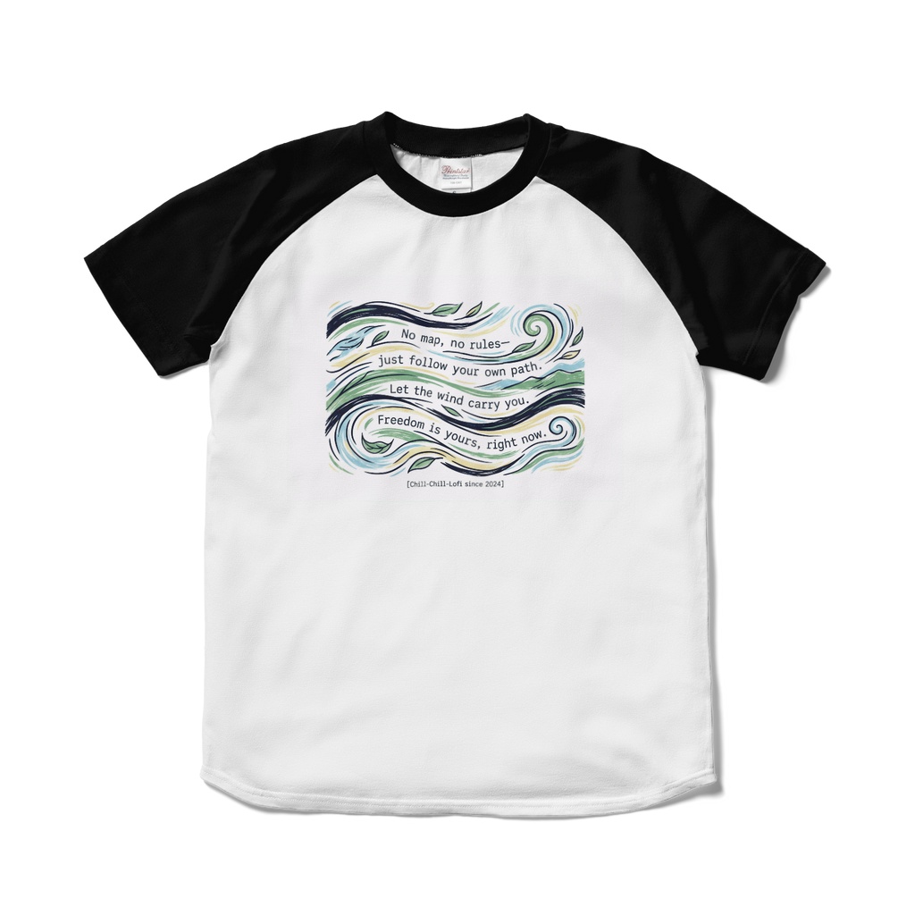 風の向くまま ラグランTシャツ