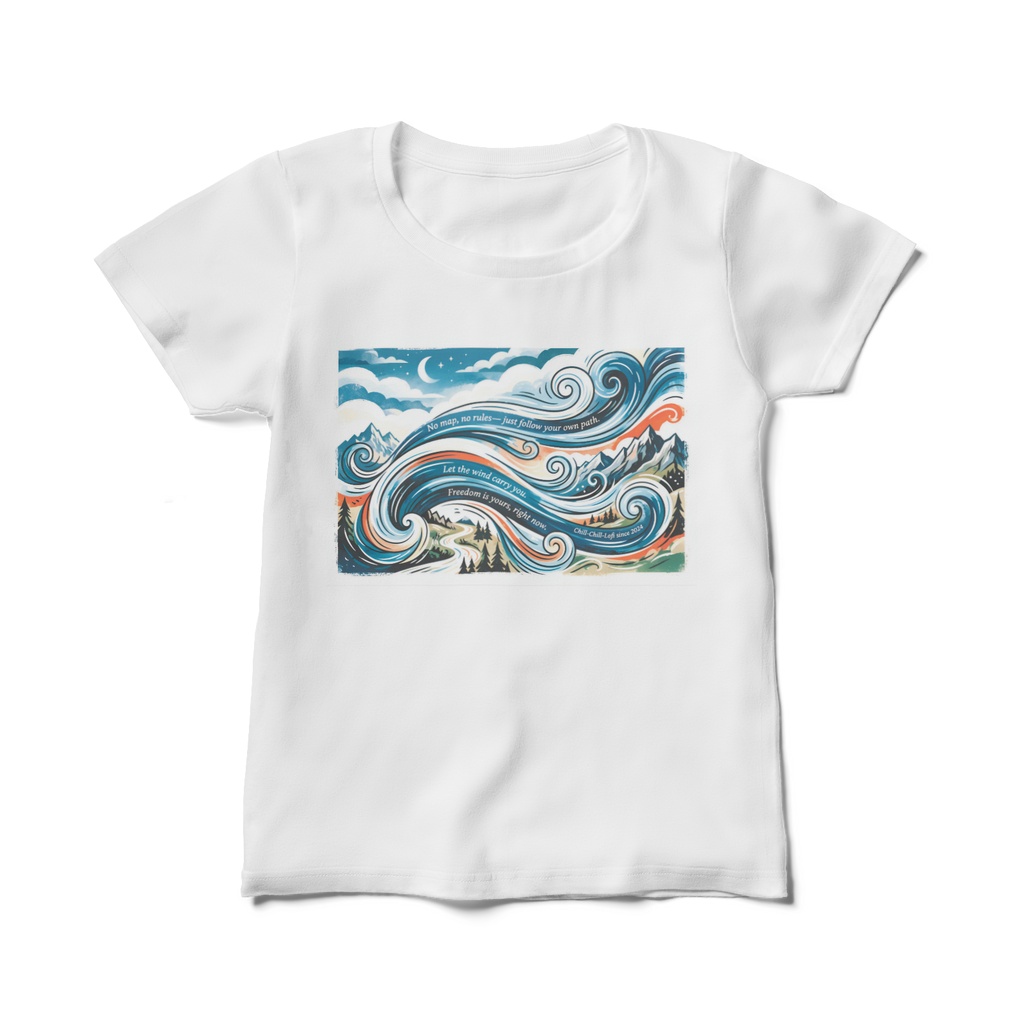 風の向くまま レディースTシャツ