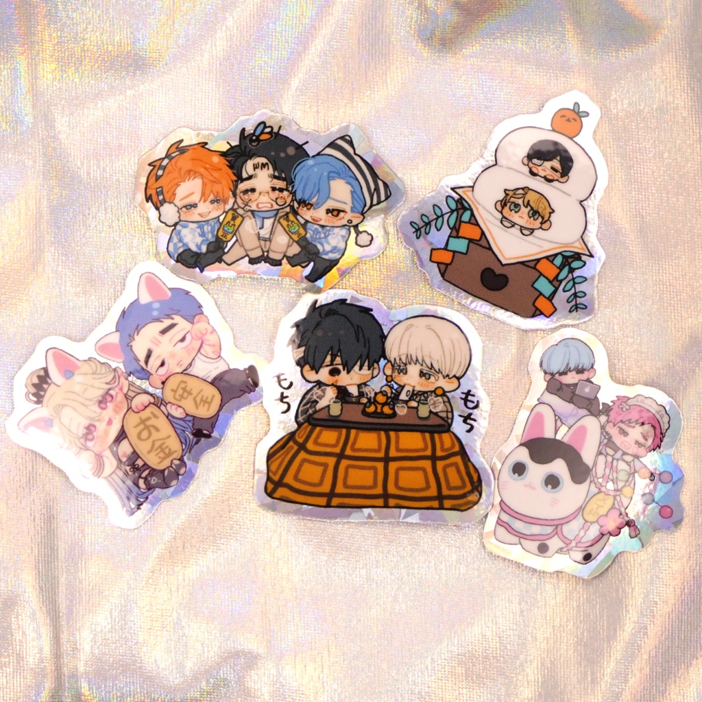 キラキラステッカー5枚入り