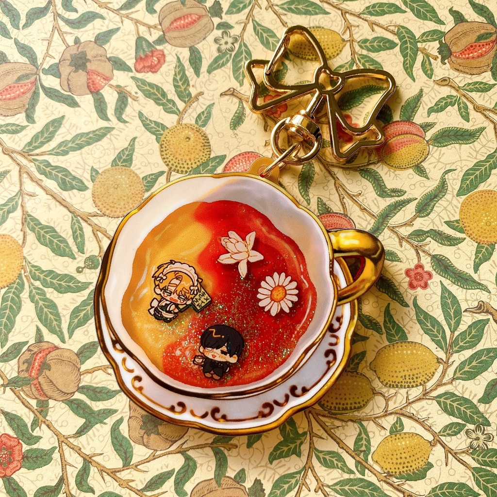 香×菊 ゆらゆらグリッターオイルアクキー