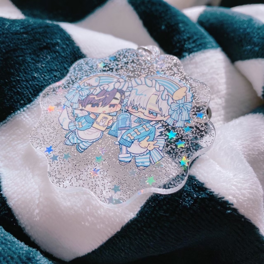 夏神ラメ入りアクリルキーホルダー