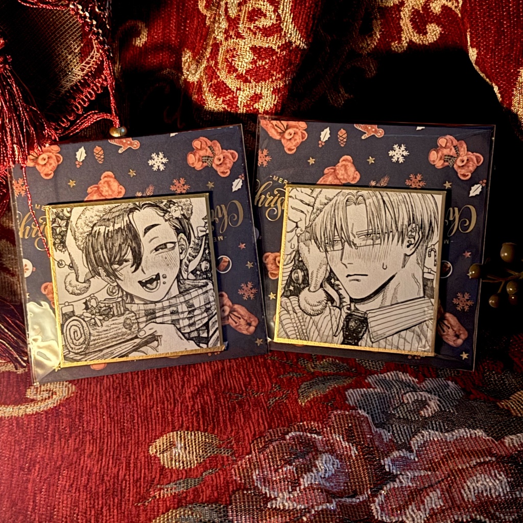 【クリスマス色紙】夏野くんと神手先生