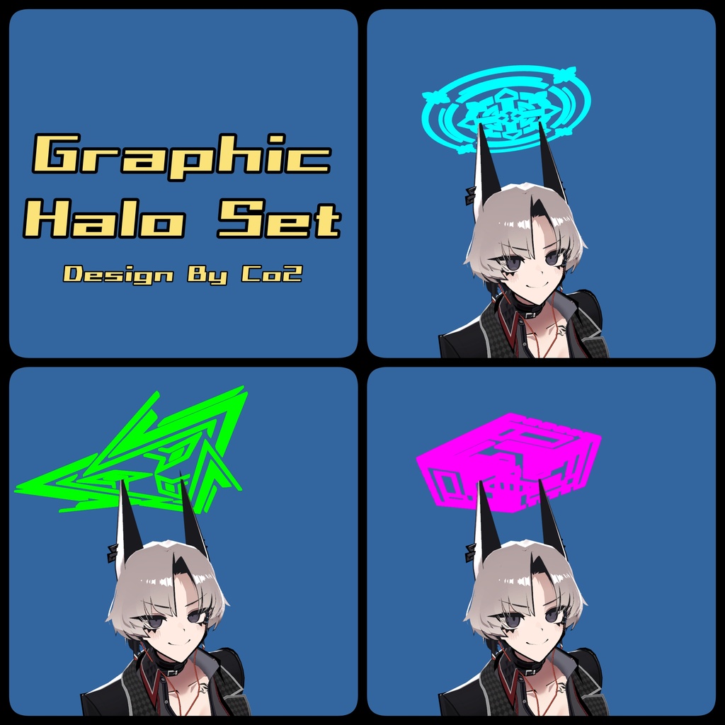 Graphic halo C-03,04,05 Set【VRChat想定】