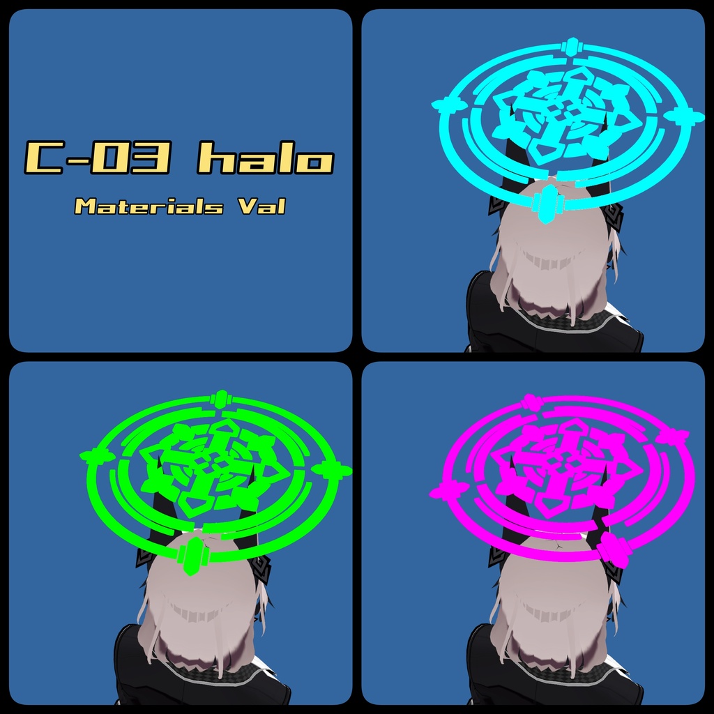 Graphic halo C-03,04,05 Set【VRChat想定】