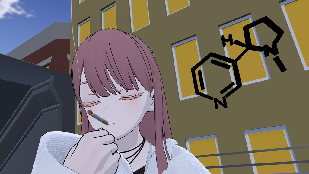 【3Dモデル】理系構造式シリーズ vol.1【カフェイン・ニコチン・エタノール代謝】