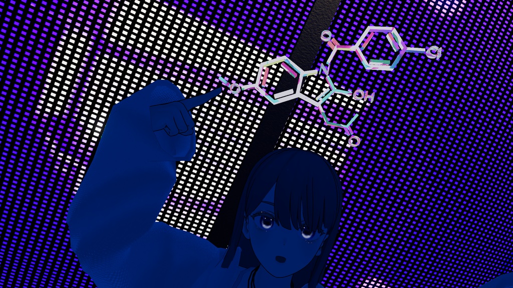 【3Dモデル】理系構造式シリーズvol.3【ロキソプロフェン・アスピリン・インドメタシン】