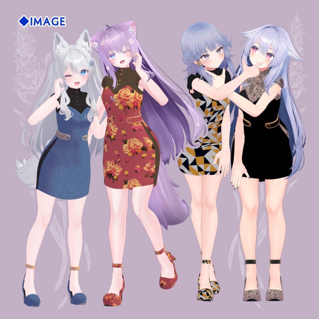 【NC's Cloth専用】Otona is Kawaii【Dress_01&Shoes_03 Material】