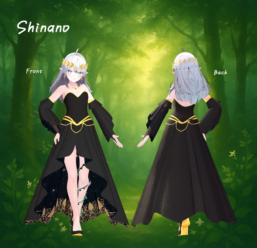 【5アバター対応】Mythwood Vestige —森語りの衣—【MA対応】