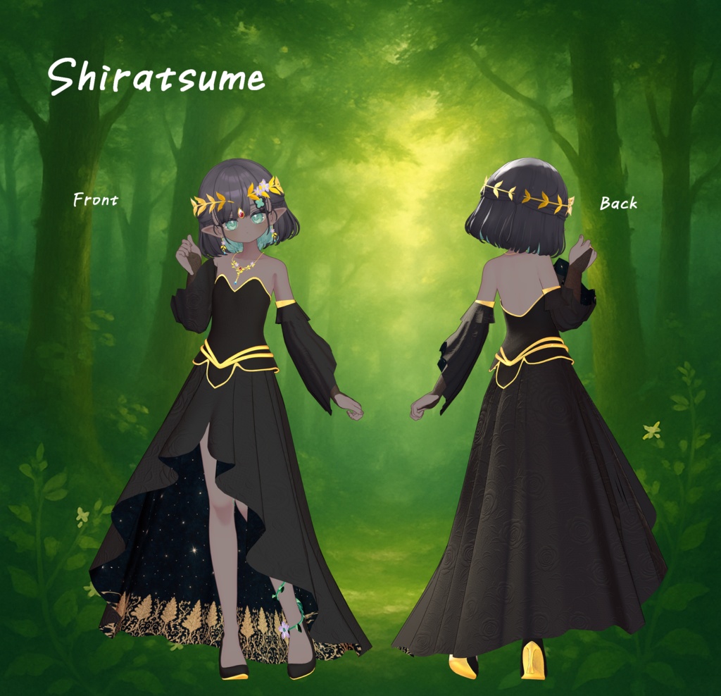 【5アバター対応】Mythwood Vestige —森語りの衣—【MA対応】