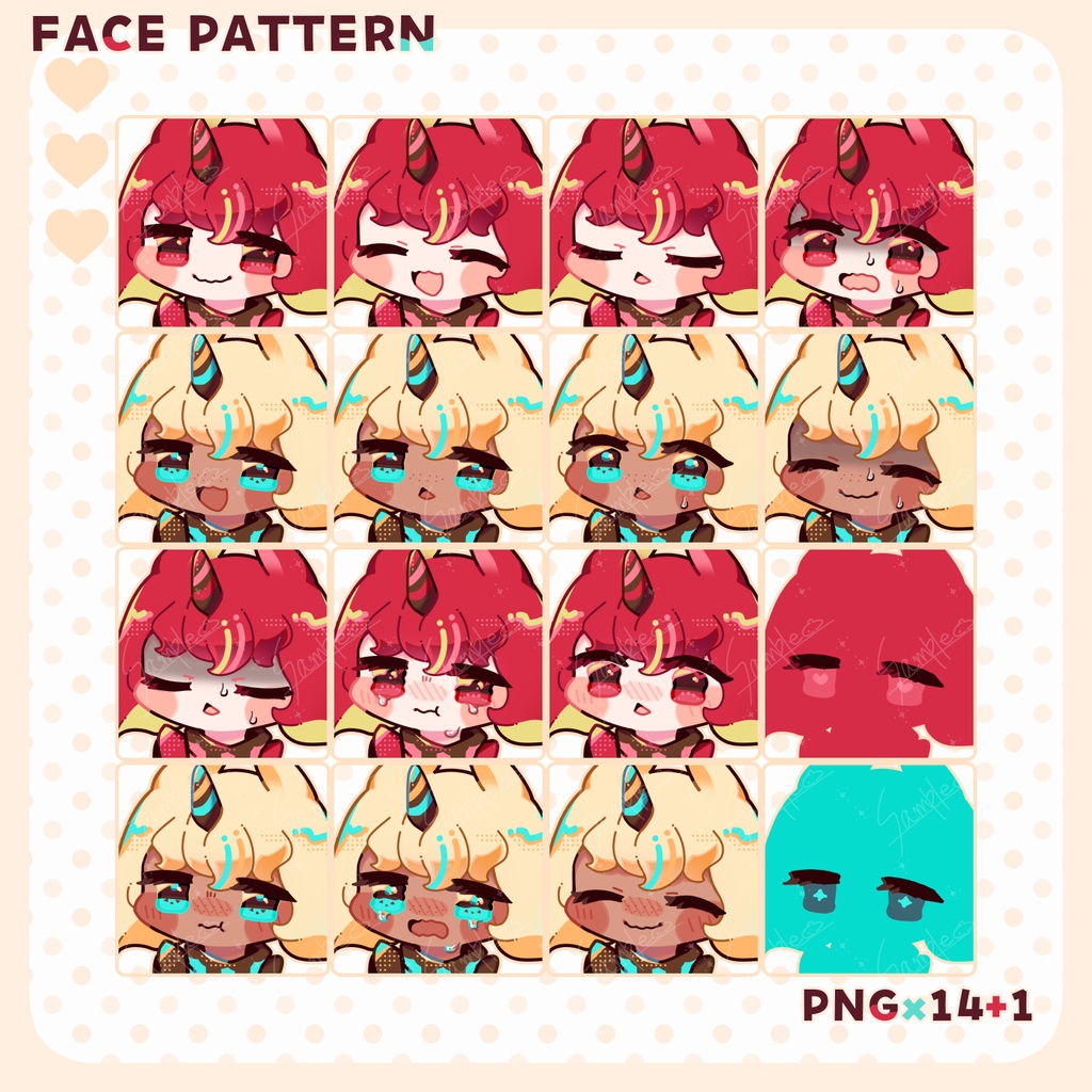 【立ち絵素材】♥チョコレートユニコーン【PNG14種+ex】