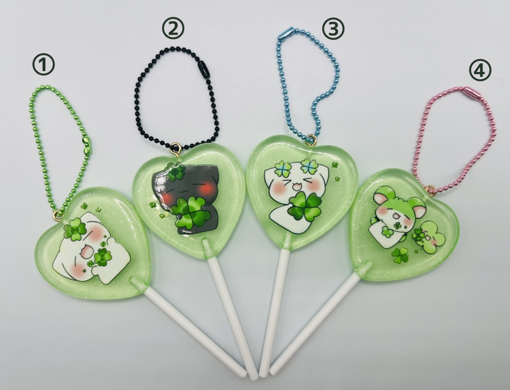 ペロキャンキーホルダー（グリーン）