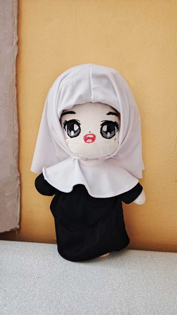Nun Veil 30cm Cotton Doll Pattern