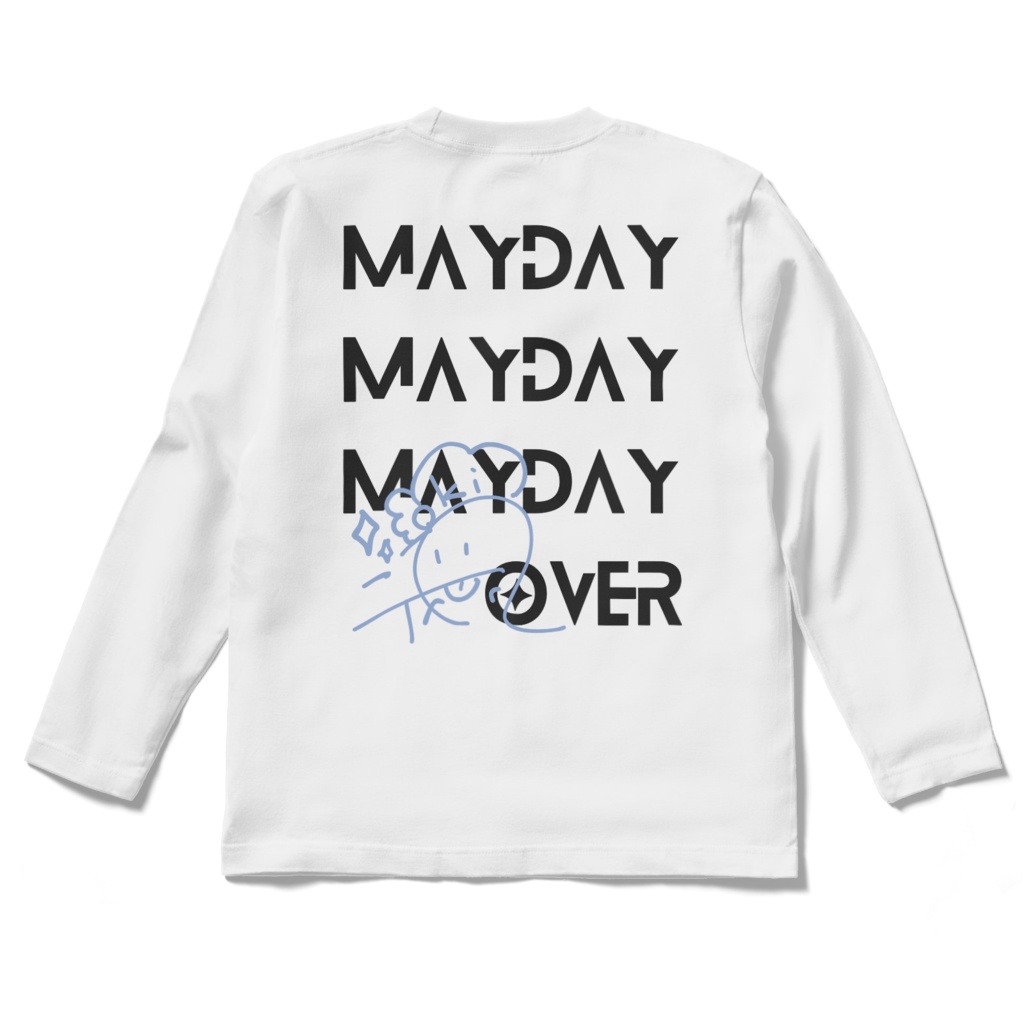 澳ニィロが手描きサインした風長袖りゃんめん長袖Tシャツ