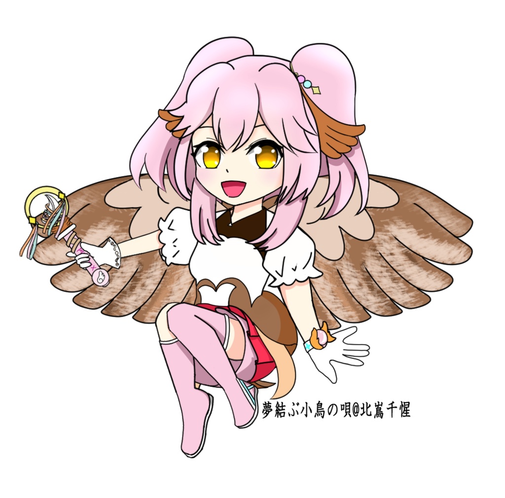 アクリルキーホルダー：夢結ぶ小鳥の唄