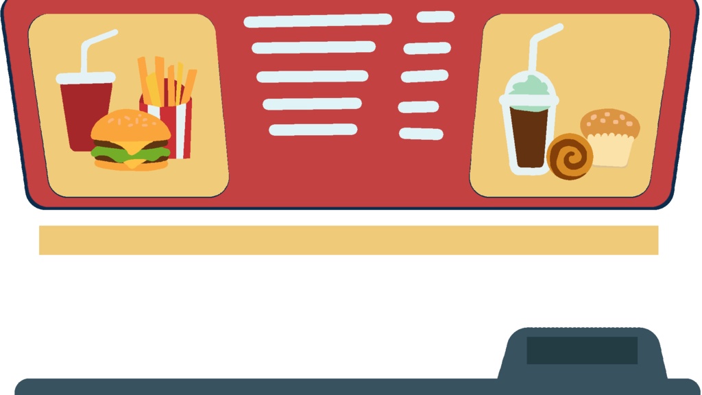 【Free】Vtuber Fastfood counter【Background Created by TwisWua】