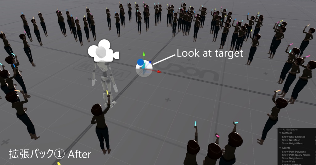 観客(群衆)パーティクル拡張パック