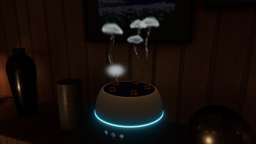 【VRChat】クラゲミスト加湿器|ワールド・アバター対応|Quest対応 / Jellyfish Humidifier