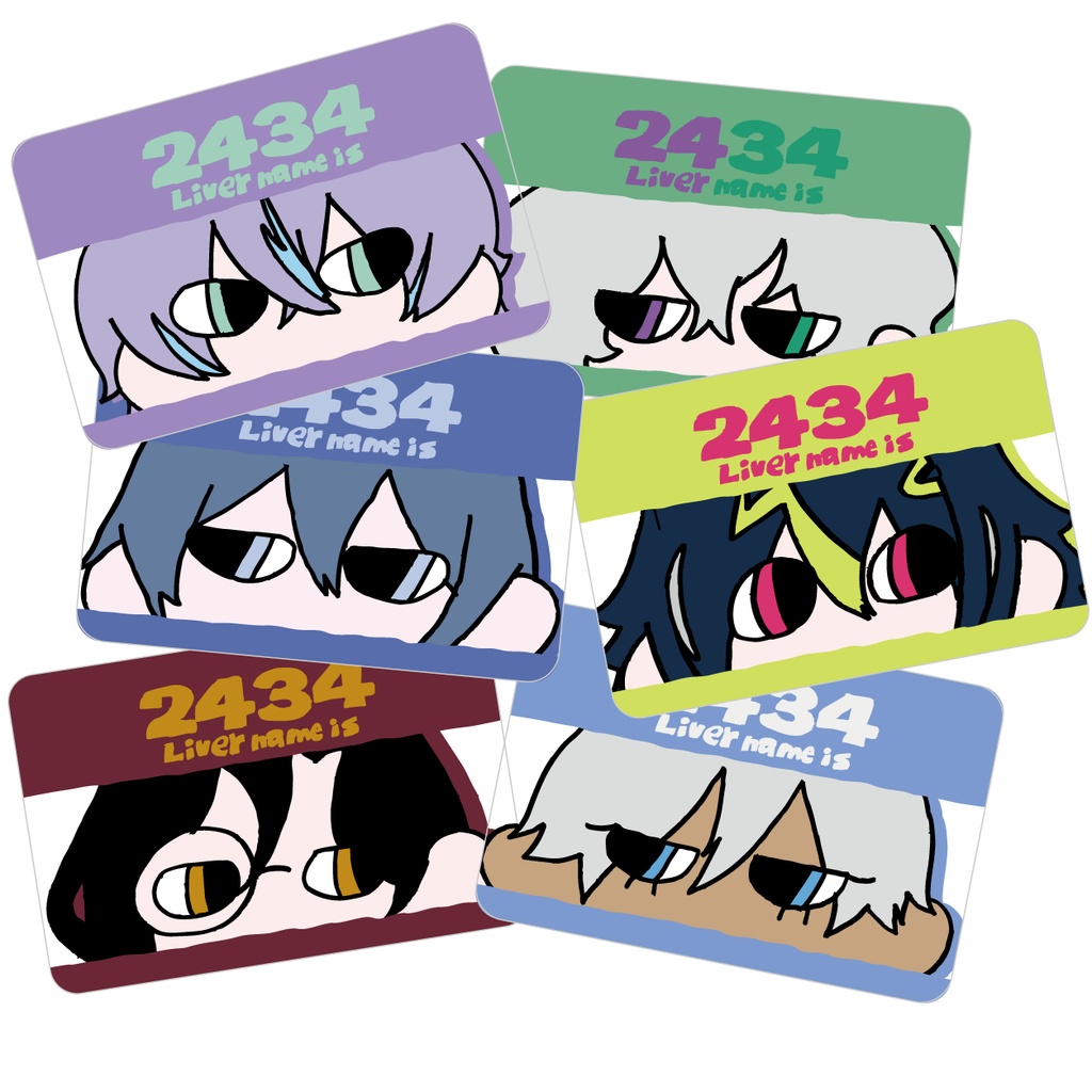 【非公式】2434Liver name is ステッカー