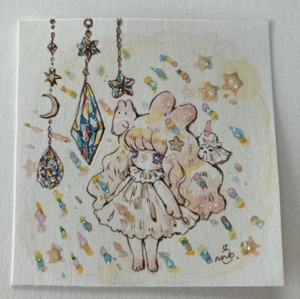 リクエスト式ミニ額イラスト
