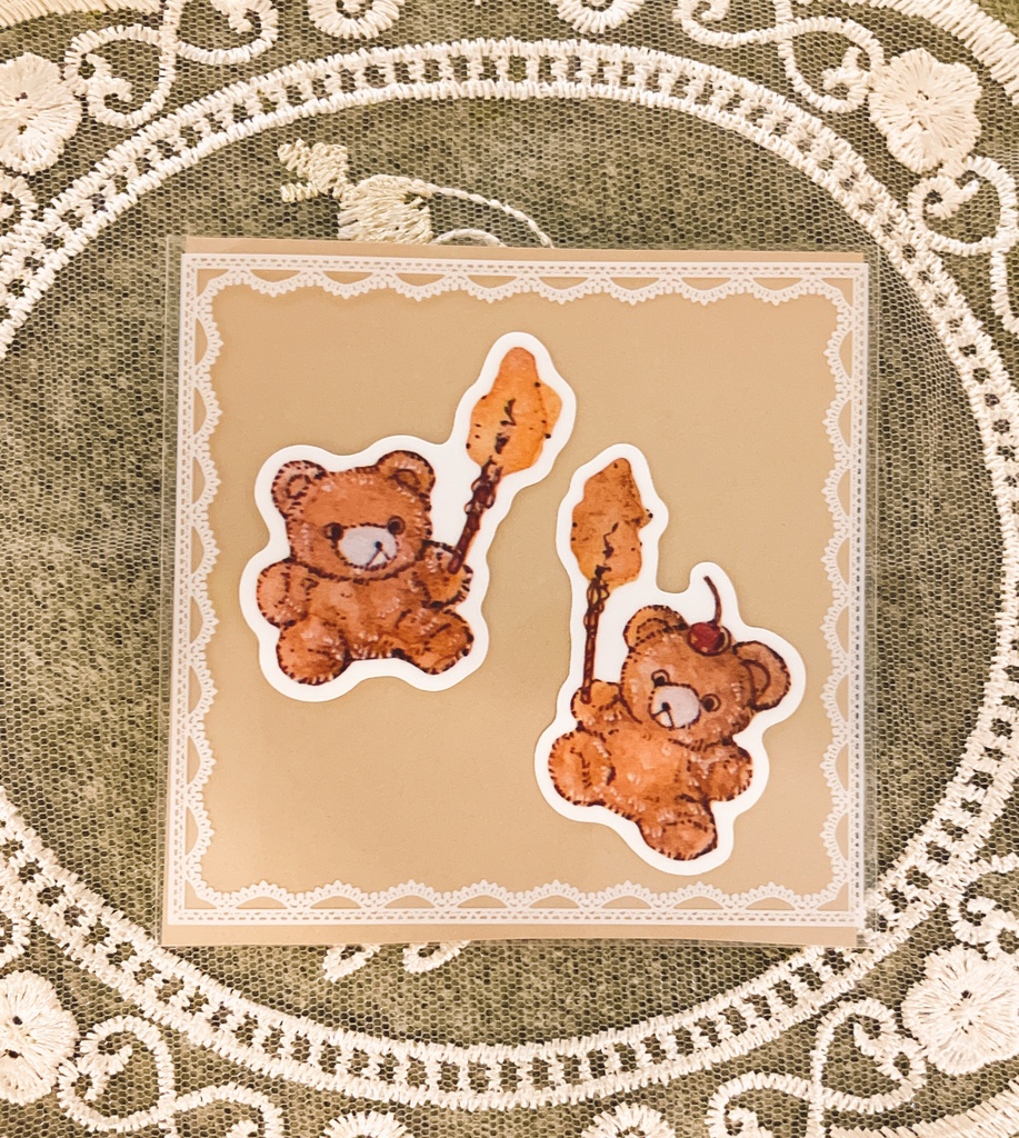 ろうそくまシール