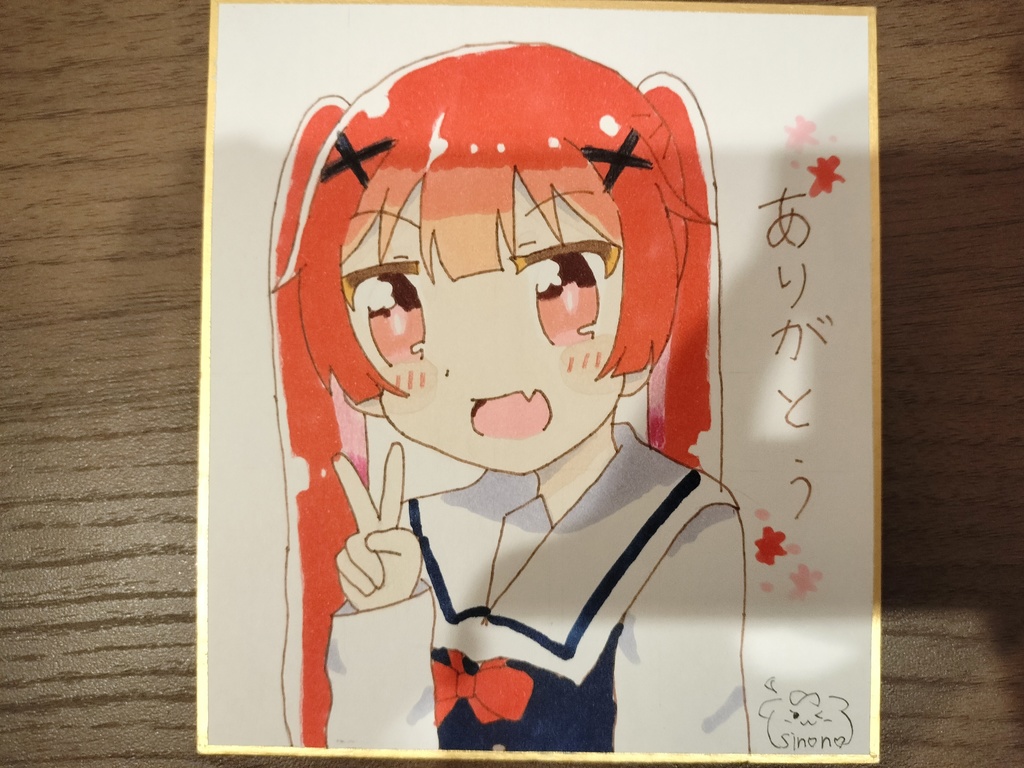 小依ちゃんの色紙(コピック)