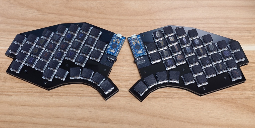 【ロープロファイル版】minimum TL Split Keyboard 16mm Low Rev1