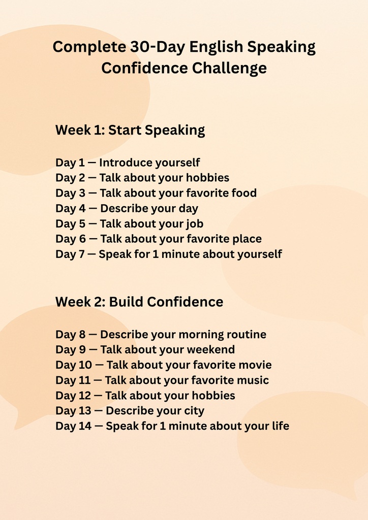 Speak English with Confidence