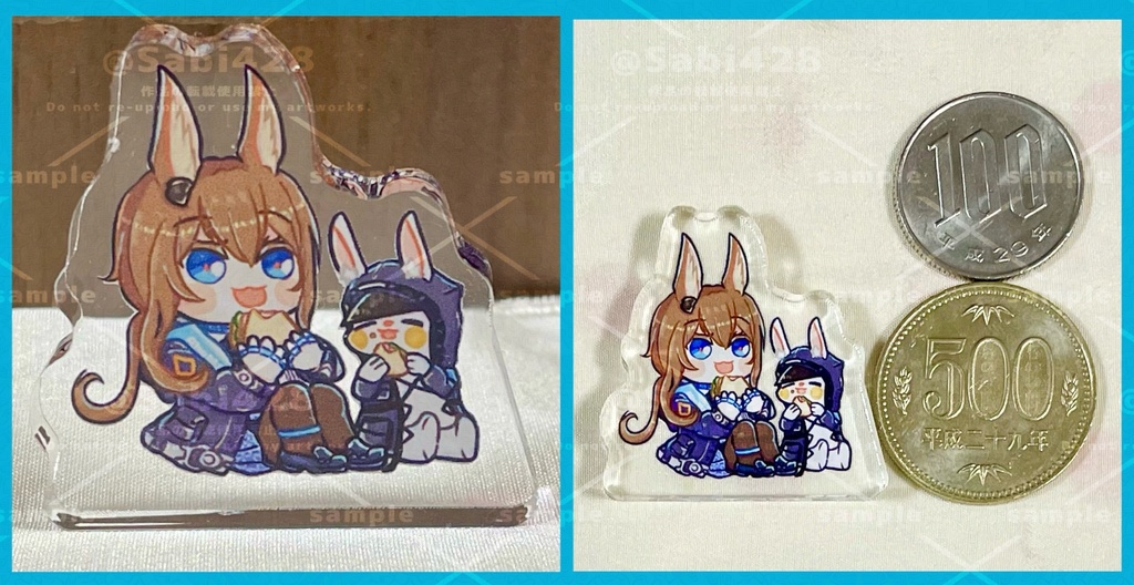 自立式アクスタ アーミヤ&白うさぎドクター